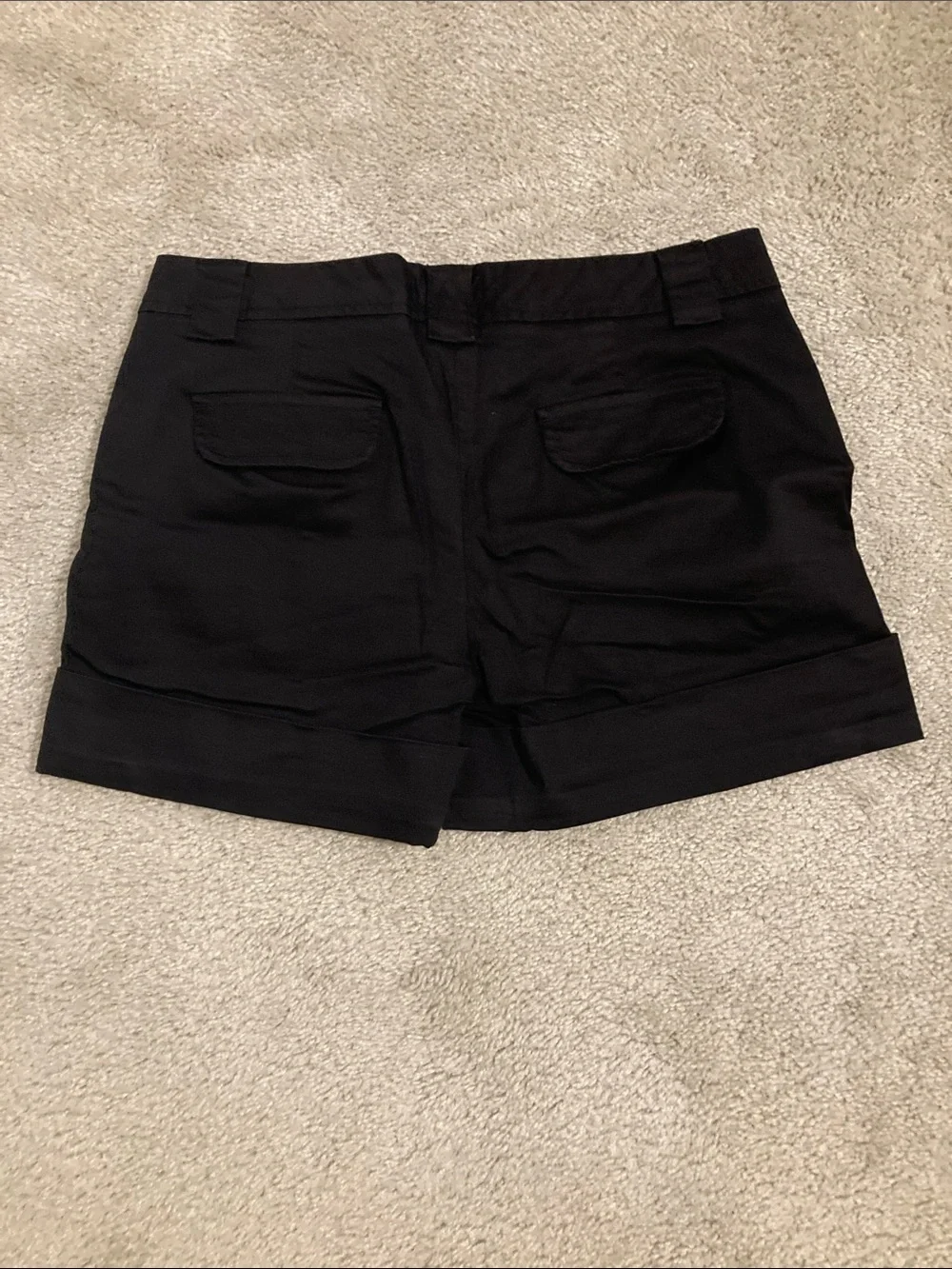 a.n.a Black Cuffed Mid-Rise Women's Shorts